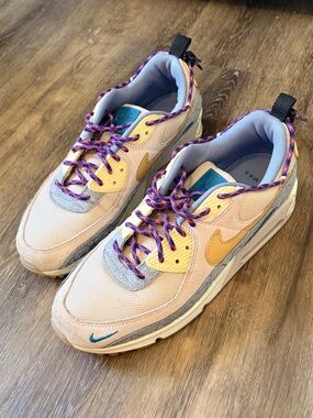 Nike Multicolor Sneakers - Peach, Yellow & Purple Accents